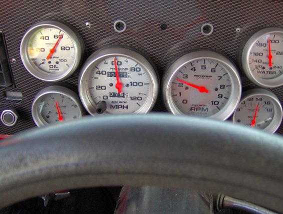 going down the road with all gauges working correctly.