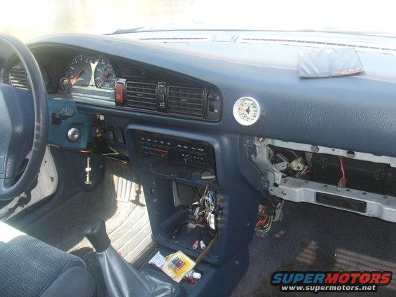 Boost gauge in dash, no radio

Still cleaning up