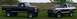 1979 Ford Bronco - Two Ford trucks, a pickup and a Bronco, are parked side-by-side on a grassy field.