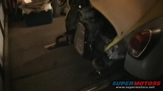 Before we really got started on it, excuse the quality, in the garage at night.