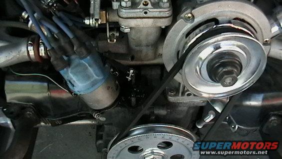 With the fuel pump off.