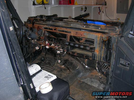 Tearing the dash down.