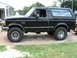 1994 Ford Bronco - This black Ford Bronco appears to be from the early to mid-1990s, not a 1994 model.