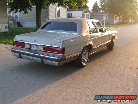 1988 Mercury Grand Marquis rear view, tan color