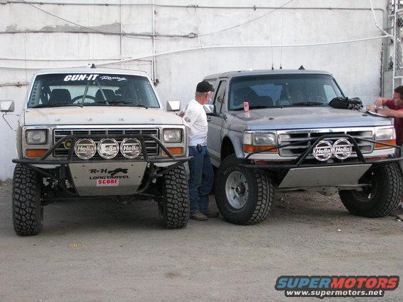 Parked in the compound after the 1st day of prerunning