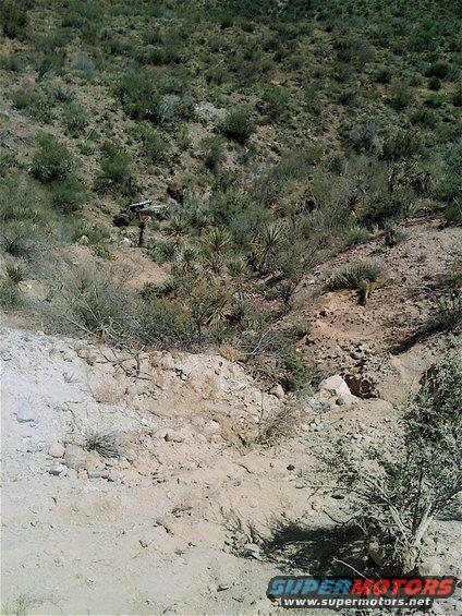 Jesse James drove off a cliff at rm 115 just after the summit