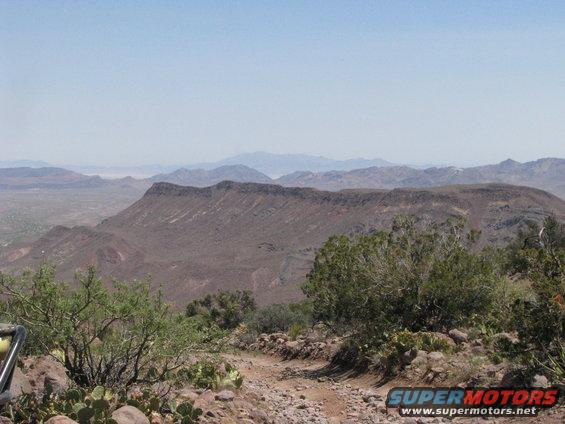 View from the summit to the east