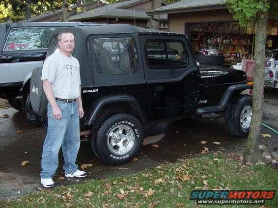 I figured the Jeep would look better if this ugly guy stood next to it