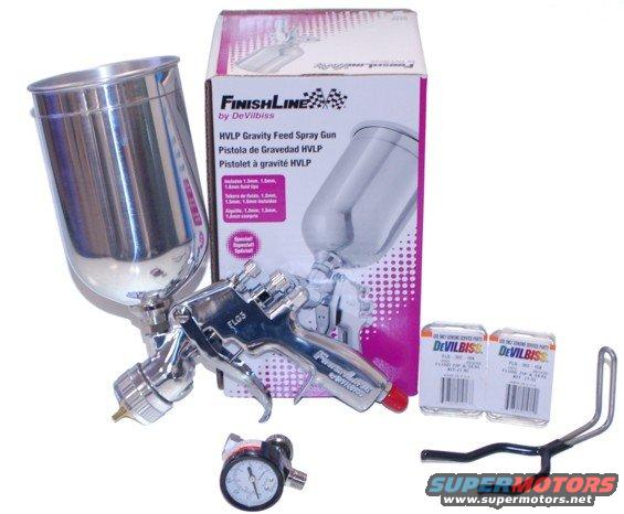 purchased for $119 with a 1.3, 1.5 and 1.5 tips gun lube holder and regulator from Devilbiss