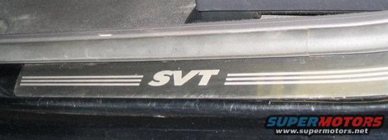 SVT door sill plate with triple stripes