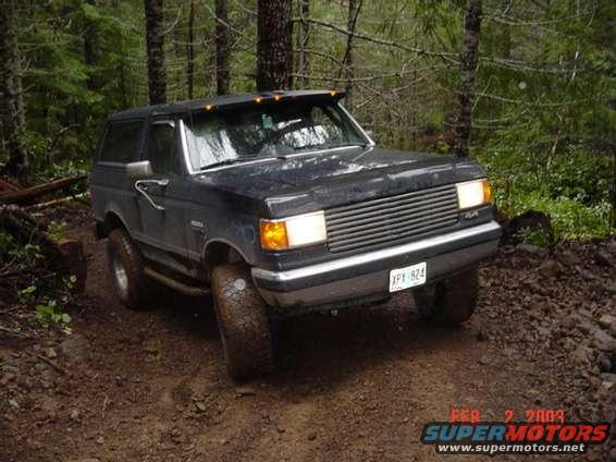 Chris,Frank and Todd going through a powerline trail (5 pics)