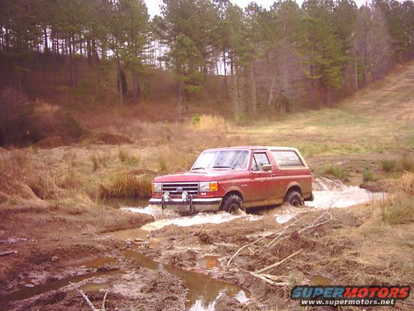 goin through the creek