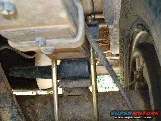 2 inch blocks from an f-350 on top of stock taper