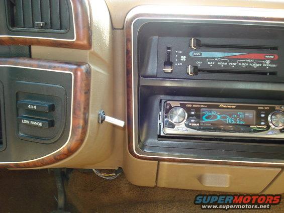 old push buttons KC lites switch, and pioneer stereo
