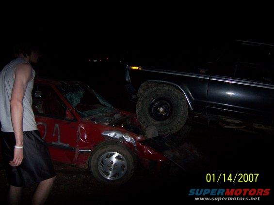 running over a dodge shadow