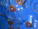 1968 Ford Mustang - Close-up of a blue engine block showing rusted bolt holes and a Supermotors.net watermark.