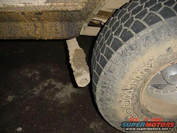 Looks like mother nature gave Chris a tailpipe adjustment