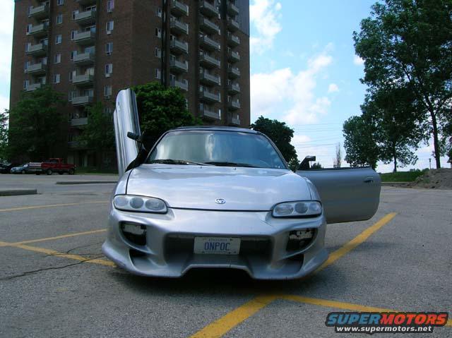 Front shot with one door up and one door open
