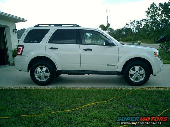 White 2008 Ford Escape side view