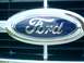 2008 Ford Escape - Close-up of a Ford emblem on a vehicle's front grille.