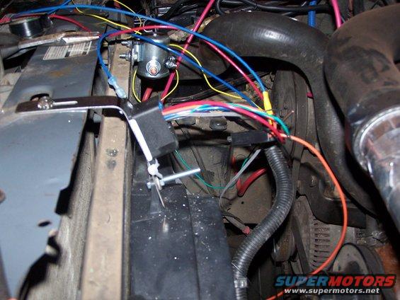 Fan controller bracket installed
