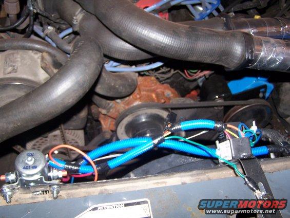 Wires wrapped up and readt for startup.