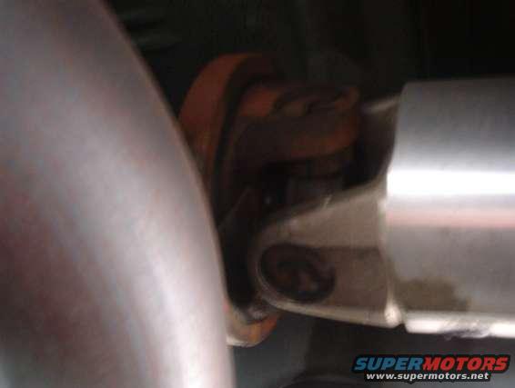 Tranny to driveshaft.