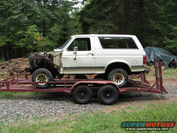 what I started with, bent frame and all