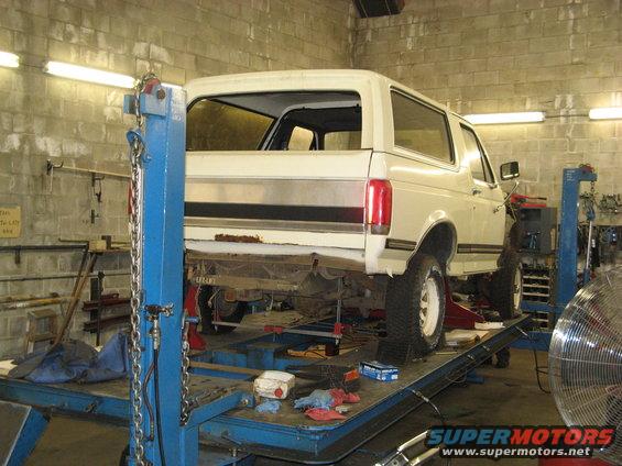 on the frame jig