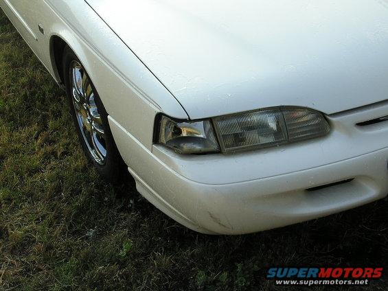Front Right Corner Shot, after the lens blew off while driving home... I tinted the bulb so its not that puke amber color