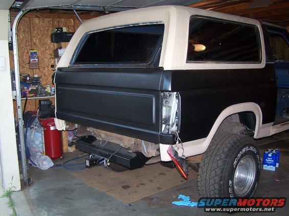 Sideview of the tailgate