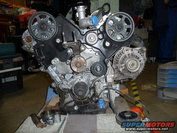 TB side before sprocket/camshaft removal