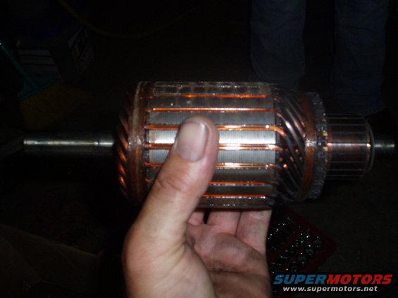 p7090009.jpg the rest of the motor, had just a touch of rust and I later used some fine sandpaper to clean it up.