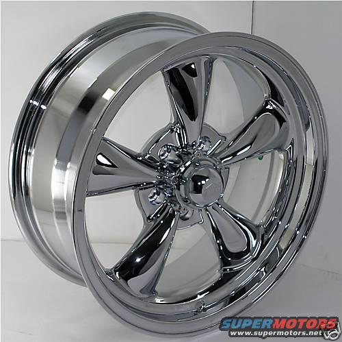 Chrome five-spoke aftermarket wheel