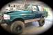 1996 Ford Bronco - This 1996 Ford Bronco is undergoing body repair in a garage setting.