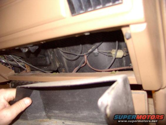 Remove inner glovebox liner.