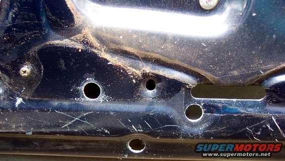 After drilling out the dimples