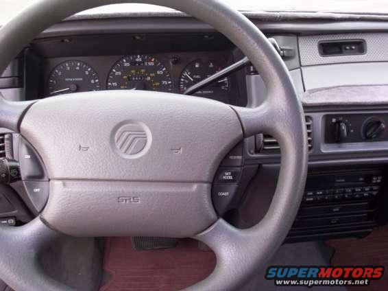 Straight-on view of dashboard.
