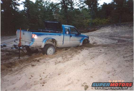 This is keith's truck. Was he stuck? I cant tell. 
