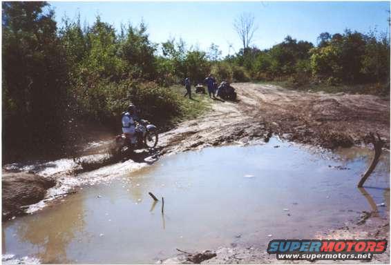 This is me goin through a bogg on my bike.