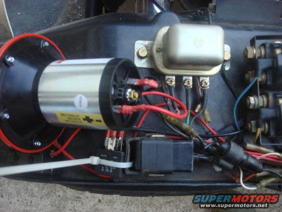 horn-02.jpg i ran a power from a new fuse to the relay and then to the horn and a ground.