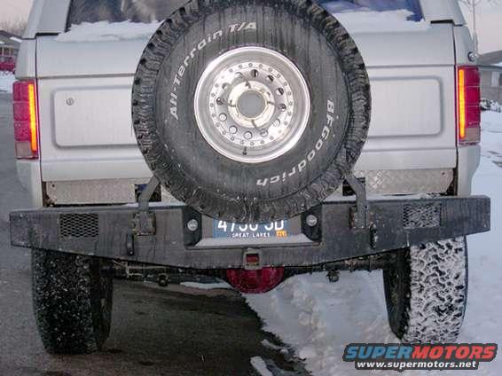 Rear 10" drop bumper