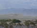 2001 Ford Mustang - A vast desert landscape unfolds with rolling sand dunes and scattered scrub brush, under a hazy sky with distant mountains.