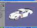 2004 Jeep Wrangler - A 3D rendering of a NASCAR race car, displayed within design software, features numerous sponsor decals on its side.