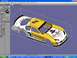 2004 Jeep Wrangler - 3D model of a Crown Royal #2 NASCAR stock car body displayed in design software.