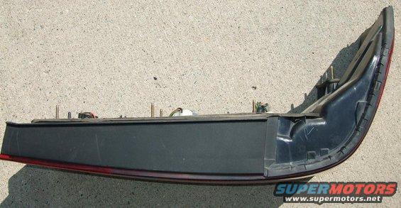 car taillight assembly, side view