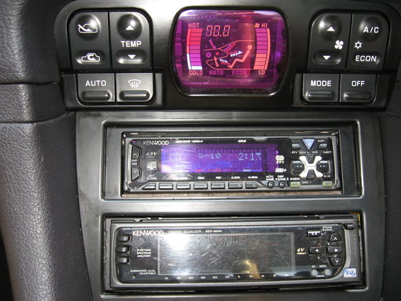 1992 Dodge Stealth interior dashboard with climate controls and Kenwood stereos