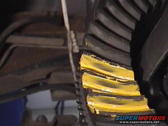 Pic of the pattern I got when I put the 4.10s in.