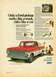 1966 Ford F-100 - This vintage advertisement showcases a Ford pickup truck with a family and their dog.