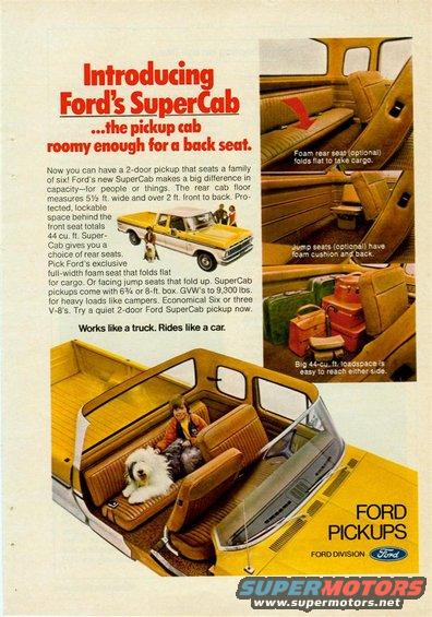 Yellow Ford SuperCab pickup truck interior with foam seats and a dog, viewed from above